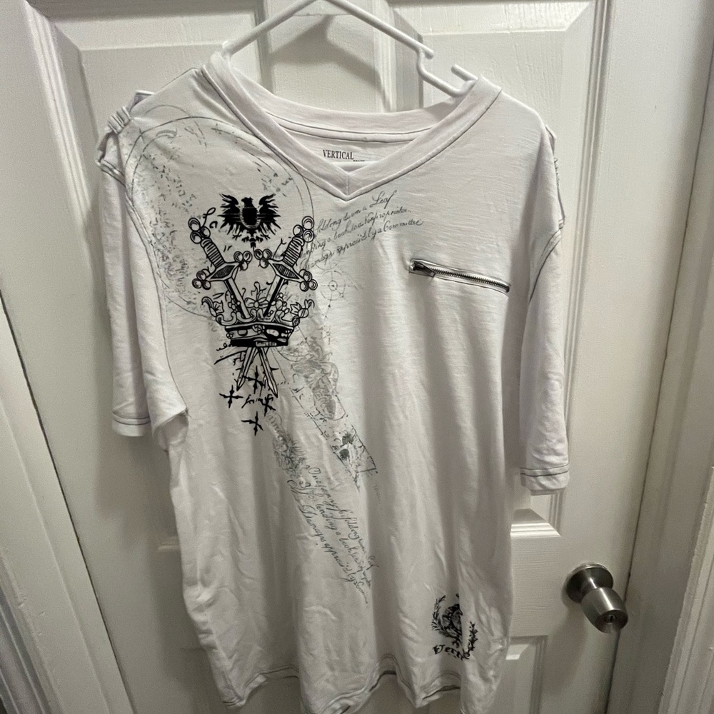 vertical | affliction type design shirt | never worn 🔥🔥